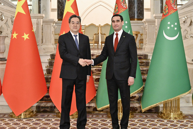 TURKMENISTAN-ASHGABAT-PRESIDENT-CHINA-DING XUEXIANG-MEETING