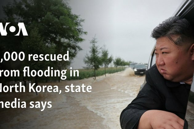5,000 rescued from flooding in North Korea, state media says