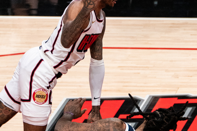 (SP)U.S.-HOUSTON-BASKETBALL-NBA-NUGGETS VS ROCKETS