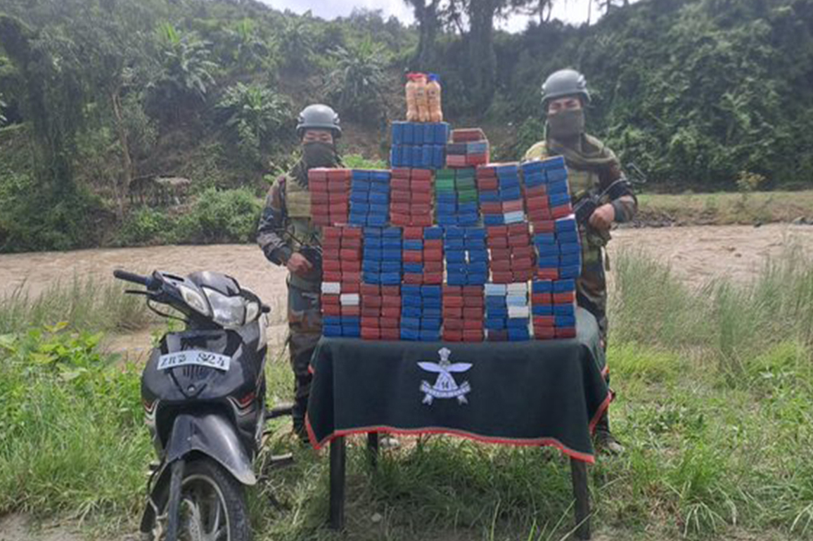 Assam Rifles seizes methamphetamine tablets worth 102.65 crore in Mizoram's Champhai