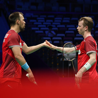 (SP)CHINA-XIAMEN-BADMINTON-SUDIRMAN CUP-DENMARK VS ENGLAND (CN)