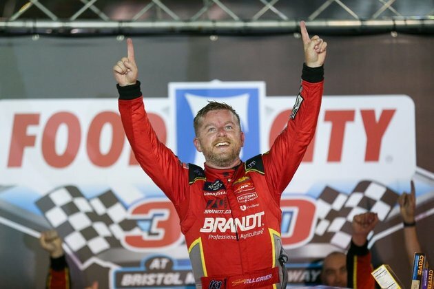 Justin Allgaier pulls out Xfinity playoff victory at Bristol