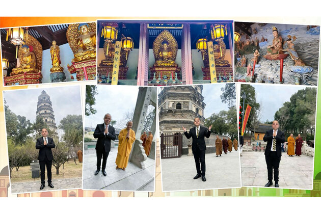 India's Consul General in Shanghai visits Tiger Hill Pagoda to mark Buddha relics exhibition launch