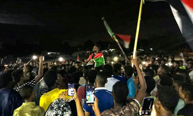 Night protest in Sudan over civilian's death Night protest in Sudan over civilian's death