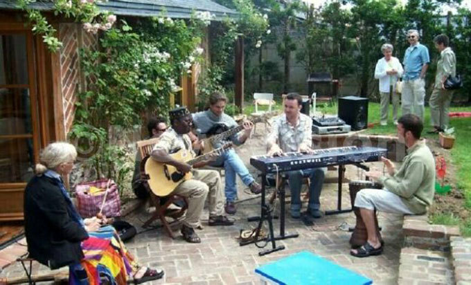  he ills first fundraising music event in a neighbours garden in rance 1972 