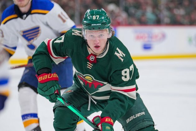 Wild F Kirill Kaprizov misses practice after puck strikes ankle