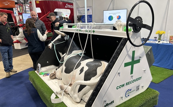 Cow recovery bucket aims to make it easier and safer to move 'down' cows