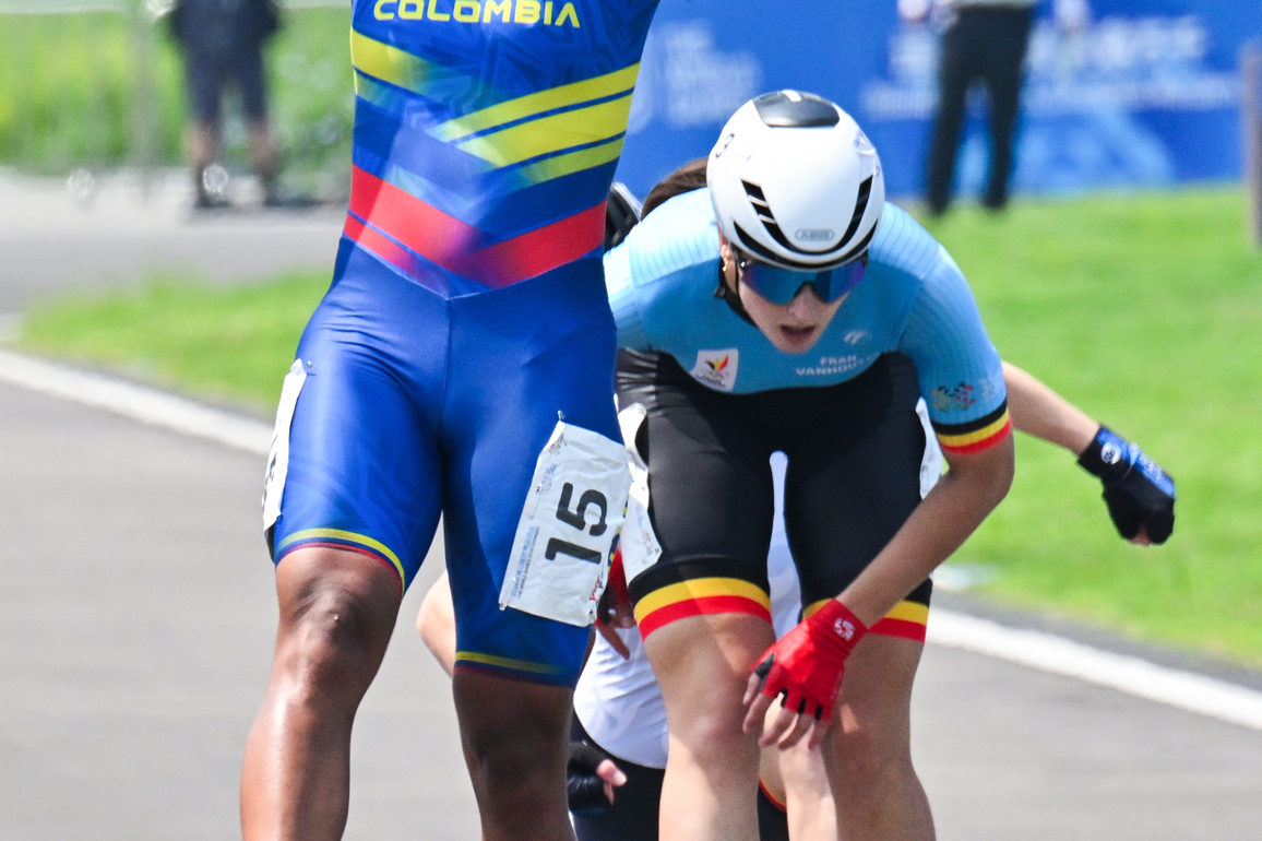 (SP)CHINA-CHENGDU-THE WORLD GAMES 2025-INLINE SPEED SKATING ROAD-WOMEN'S 1 LAP-FINALS (CN)