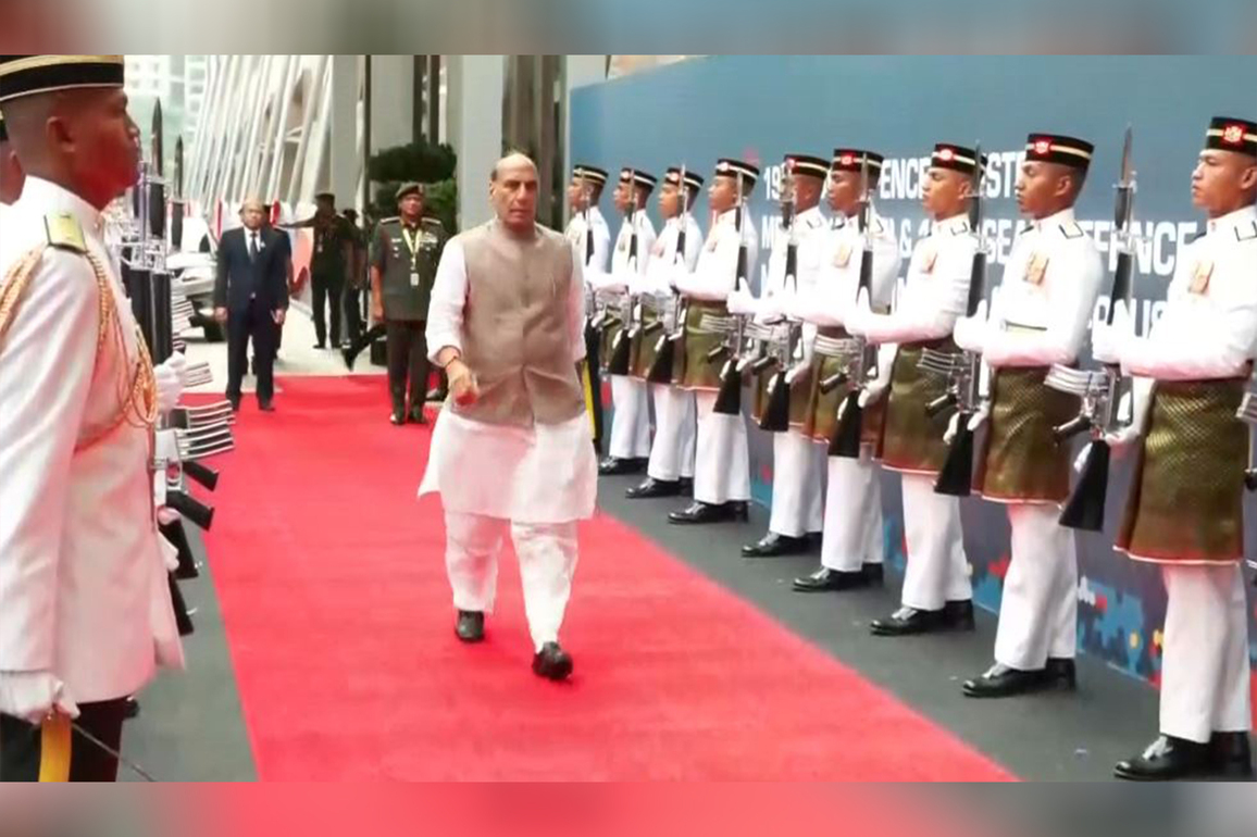 Rajnath Singh arrives in Kuala Lumpur for ASEAN Defence Ministers' Meeting Plus