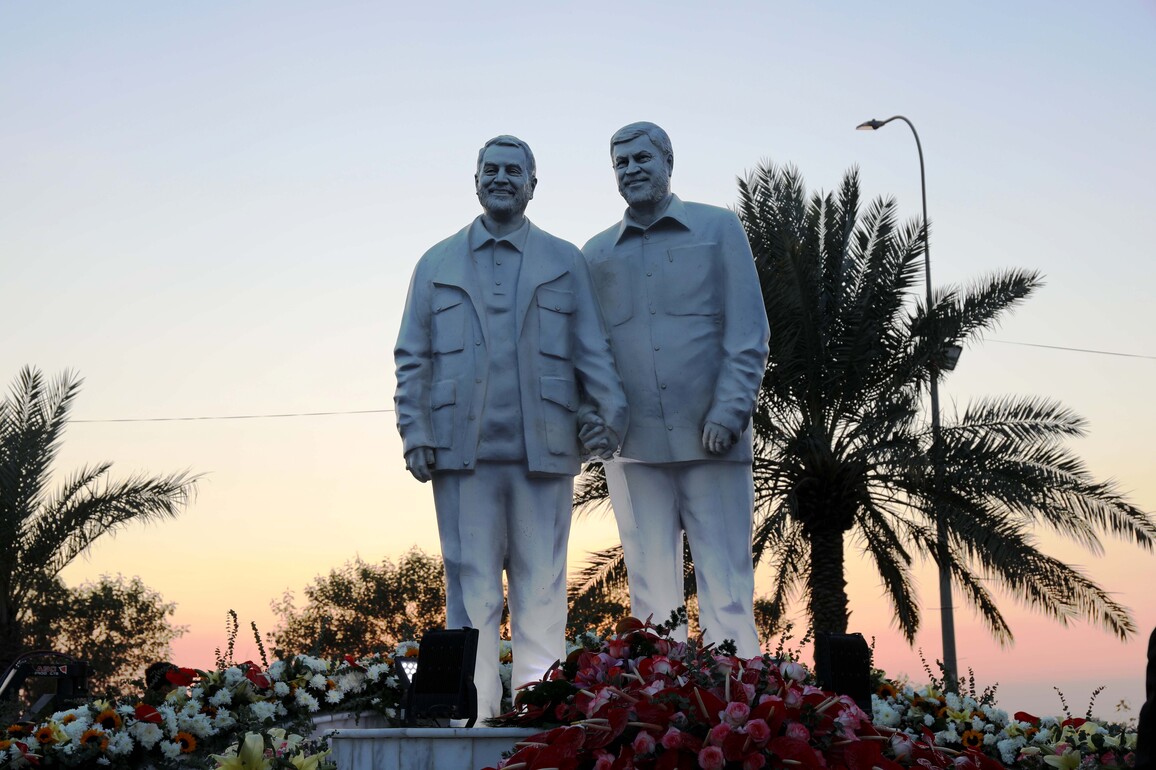 IRAQ-BAGHDAD-QASSEM SOLEIMANI & ABU MAHDI AL-MUHANDIS-COMMEMORATION