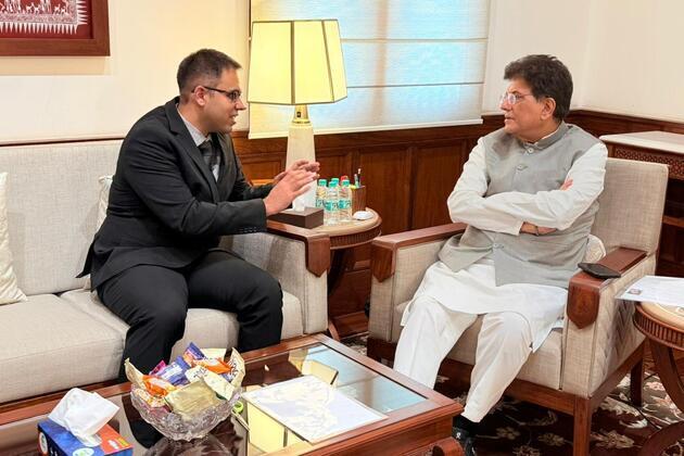 Piyush Goyal discusses expanding AI adoption via voice-first, vernacular solutions with Puch AI CEO