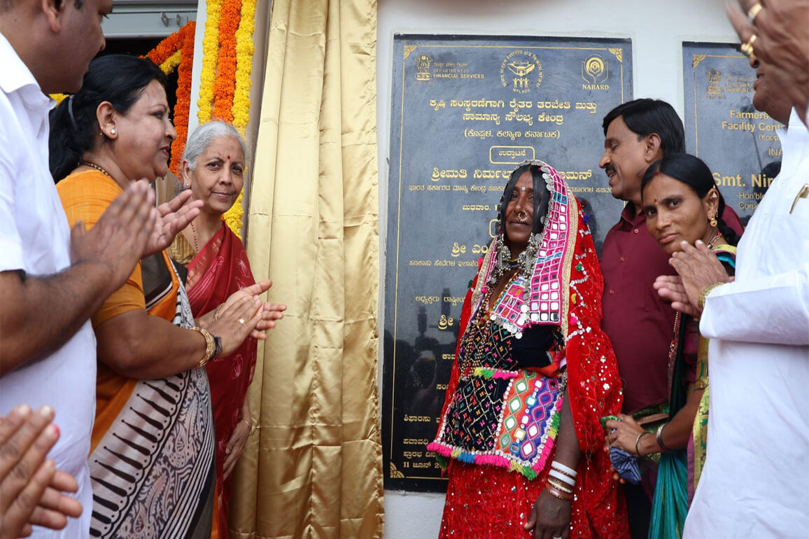 FM inaugurates Farmers' Training and Agro Processing Centre in Karnataka's Koppal District