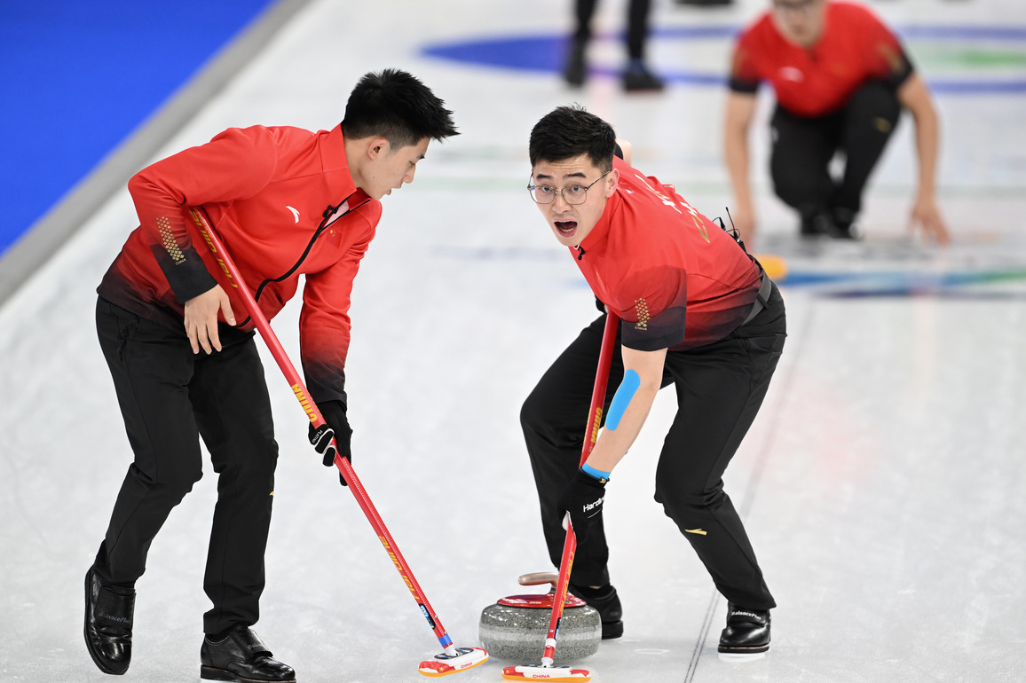 (MICO2026)ITALY-CORTINA D'AMPEZZO-OLYMPIC WINTER GAMES-CURLING-MEN-ROUND ROBIN-CHN-GBR