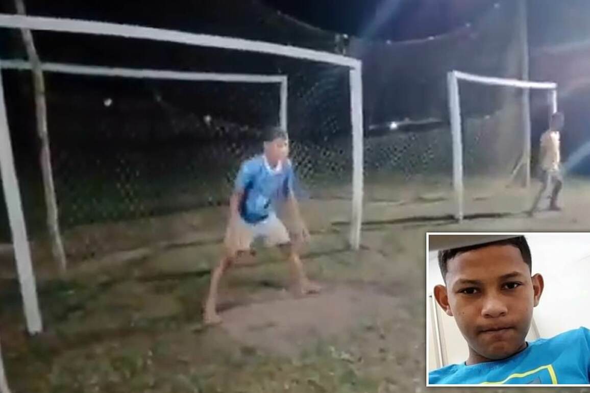 Teenager dies after being struck on the chest by a soccer ball while blocking a penalty kick