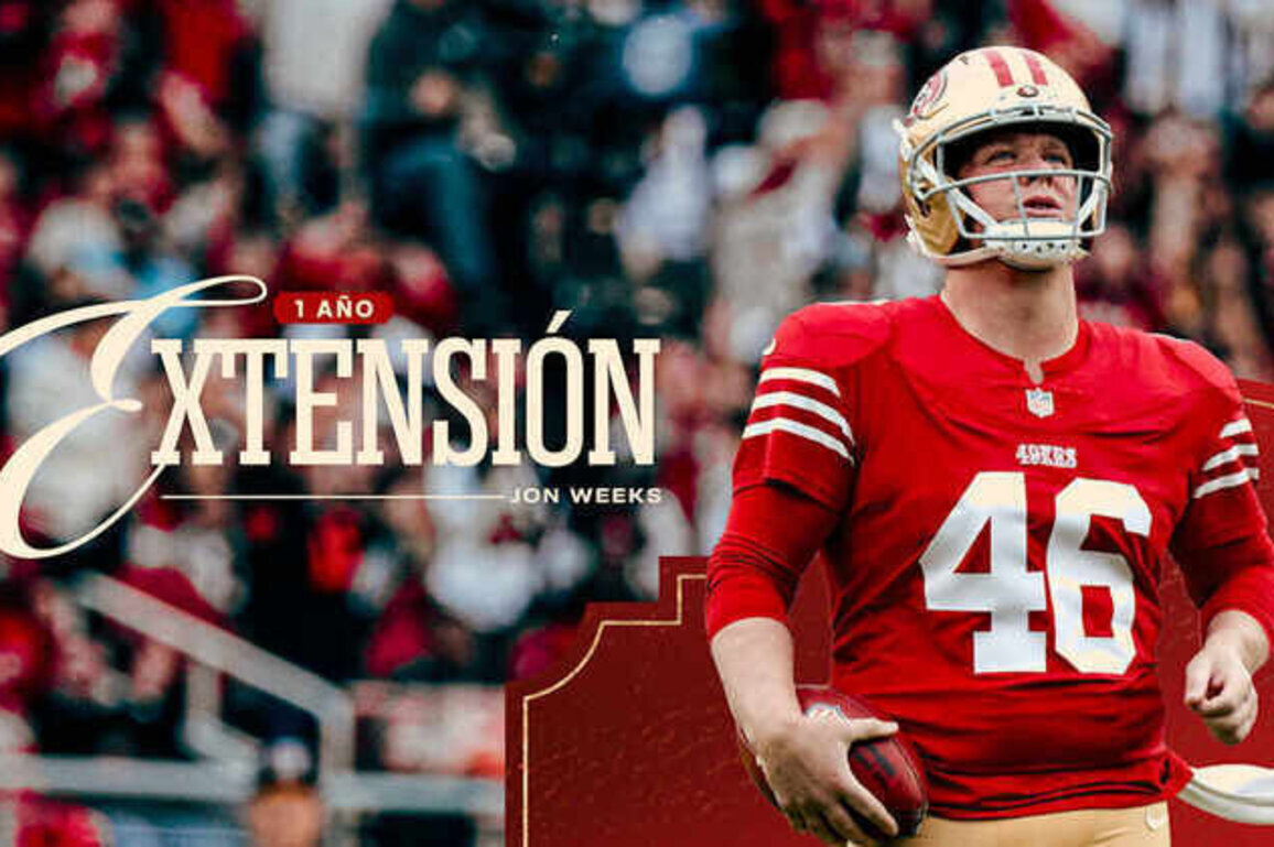 Los 49ers Firman a LS Jon Weeks a una Extensin de Un Ao