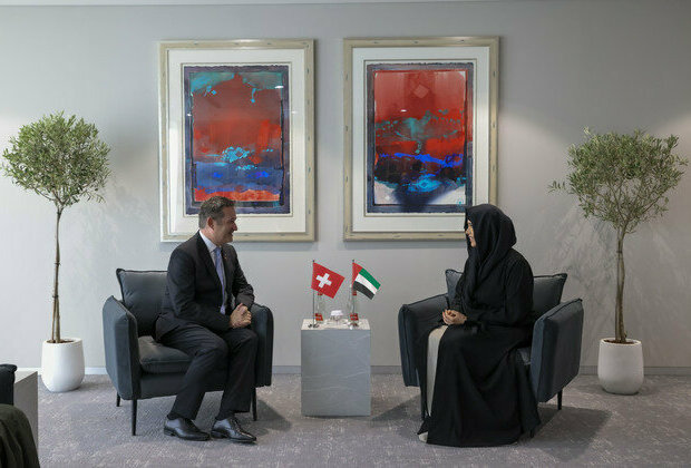 Latifa bint Mohammed meets with Ambassador of Swiss Confederation to UAE