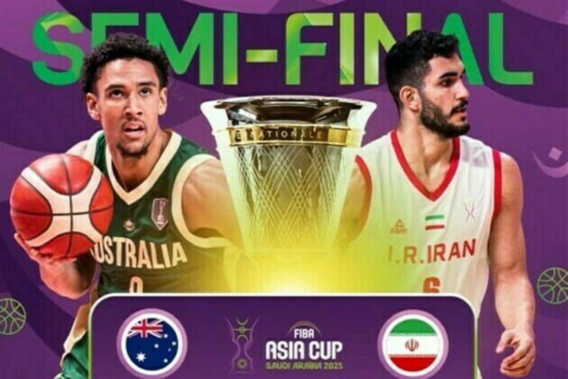 Iran to Face Australia in 2025 FIBA Asia Cup SF