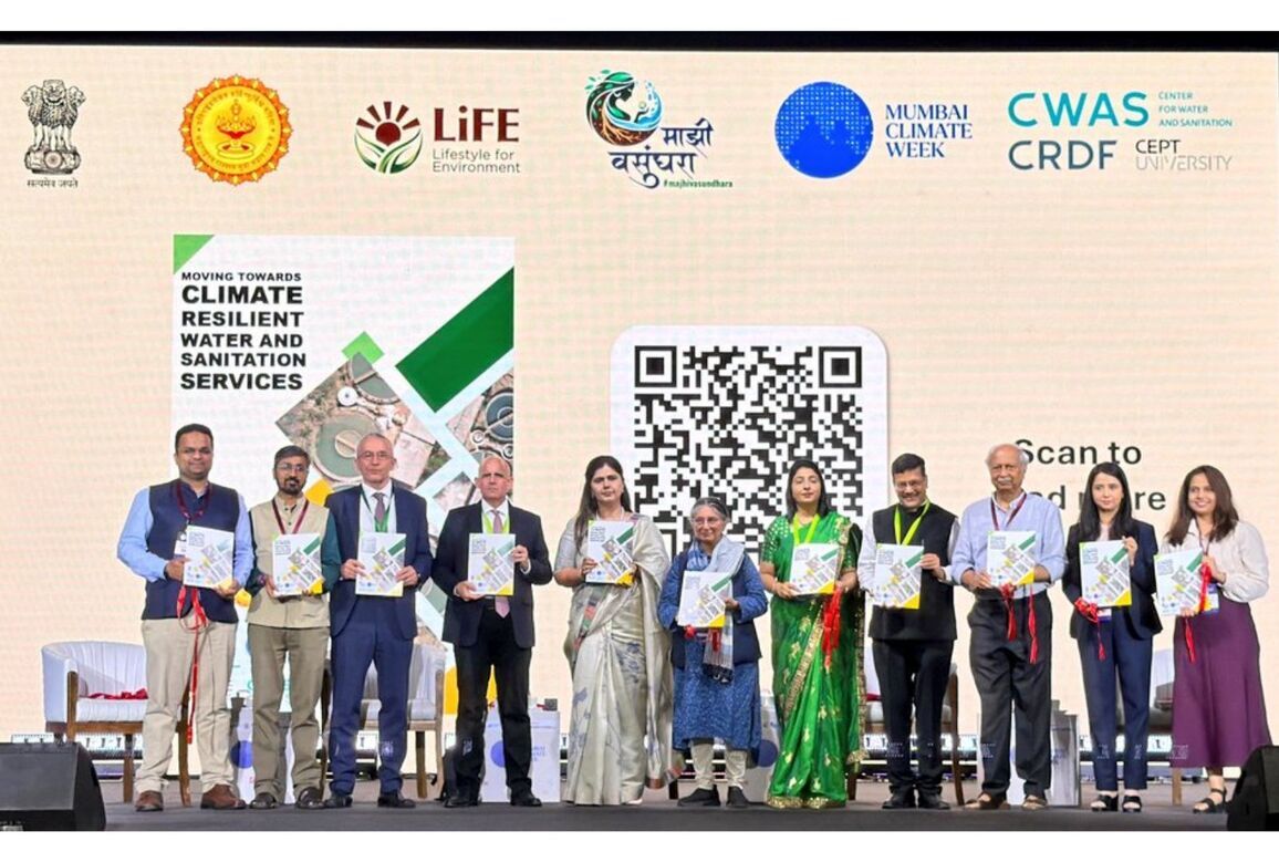 Guidebook by CEPT University's CWAS on Climate-Resilient Water and Sanitation Services Launched at Mumbai Climate Week