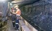 Underground at Peabody Energy's Wambo mine in NSW.