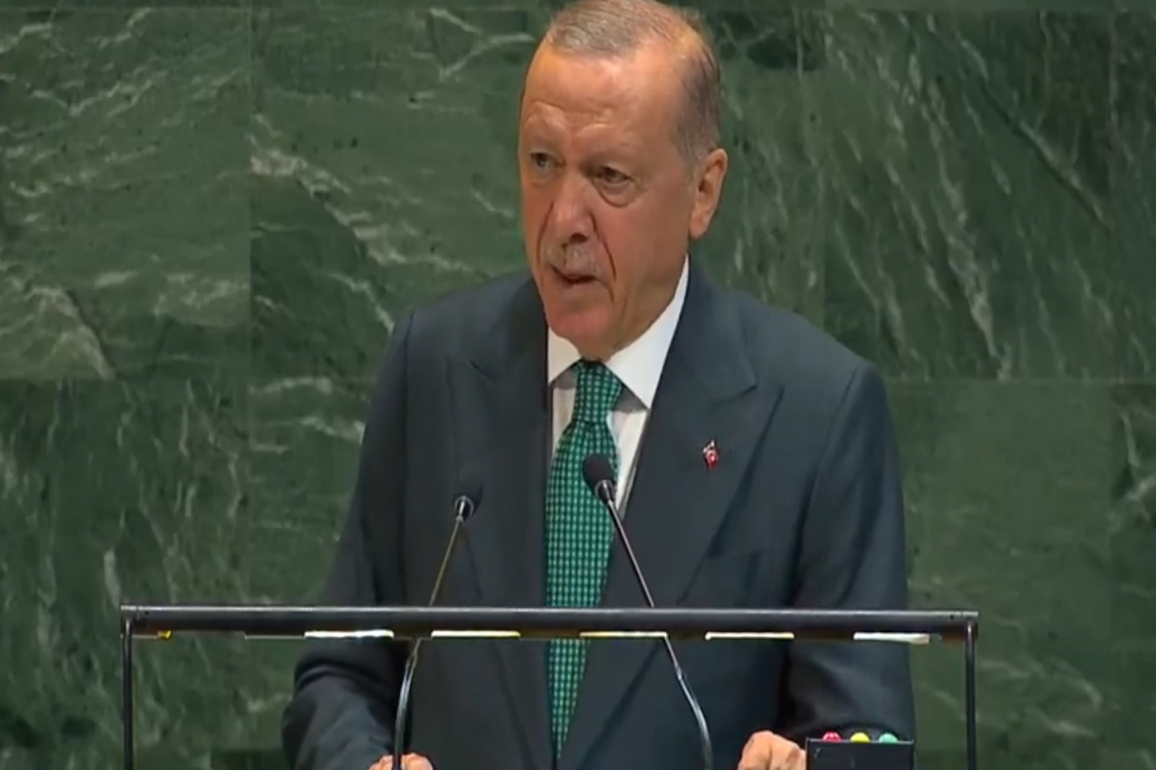Turkish President Erdogan once again rakes up Kashmir at UNGA session