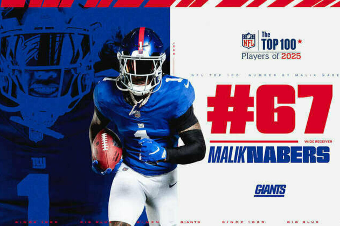 Malik Nabers debuts on NFL Top 100 Players