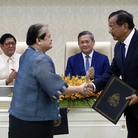 CAMBODIA-PHNOM PENH-PM-PHILIPPINE PRESIDENT-MEETING