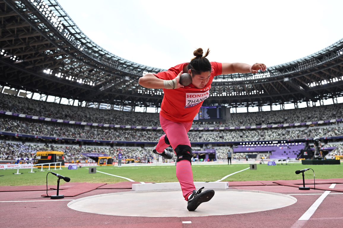 (SP)JAPAN-TOKYO-ATHLETICS-WORLD ATHLETICS CHAMPIONSHIPS-WOMEN'S SHOT PUT-QUALIFICATION
