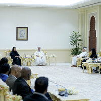Sharjah Ruler meets first cohort of PhD students at GSU