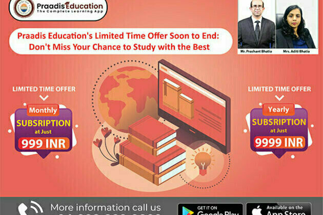 Praadis Education's limited time offer soon to end: Don't miss your chance to study with the best