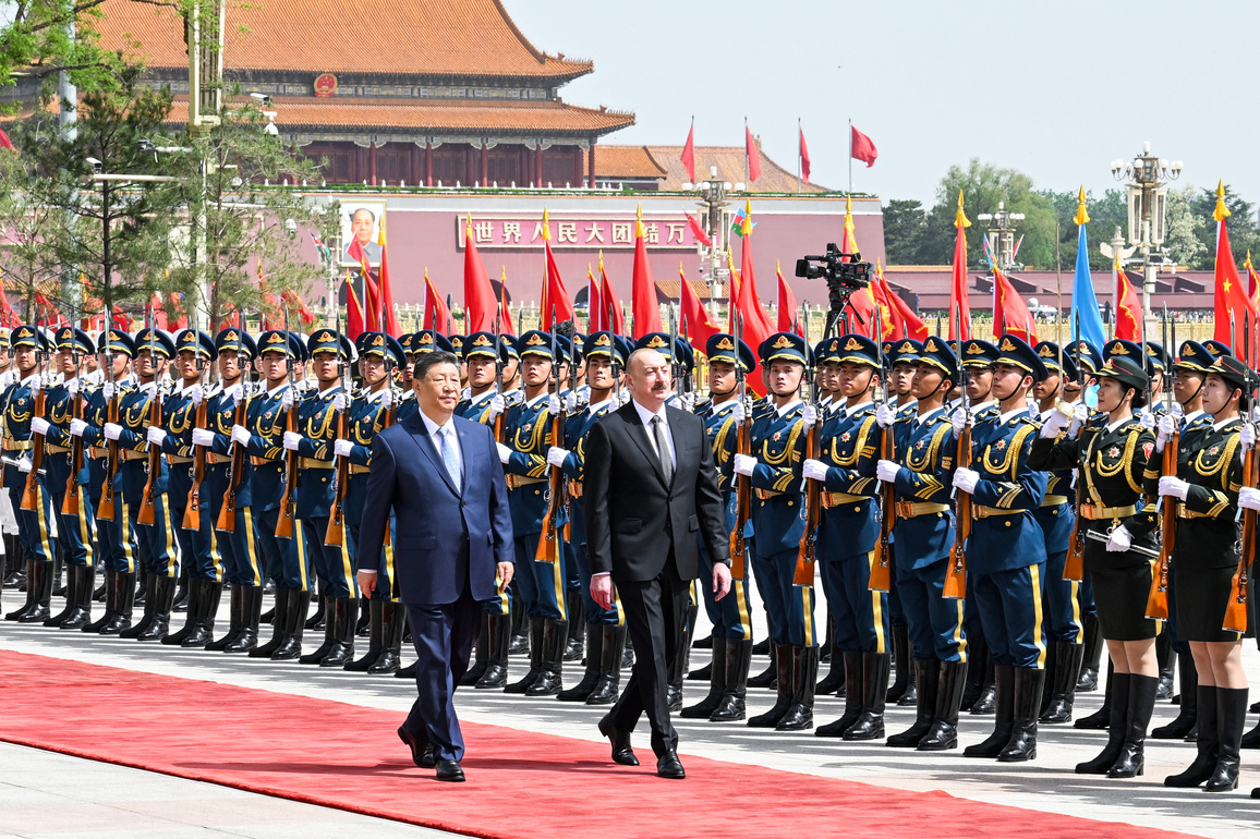 CHINA-BEIJING-XI JINPING-AZERBAIJANI PRESIDENT-TALKS (CN)