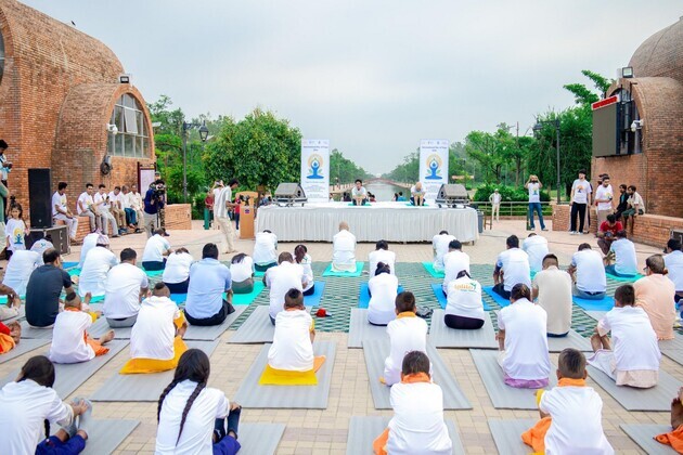 Indian Embassy in Nepal, Lumbini Development Trust organise joint yoga session ahead of International Day of Yoga