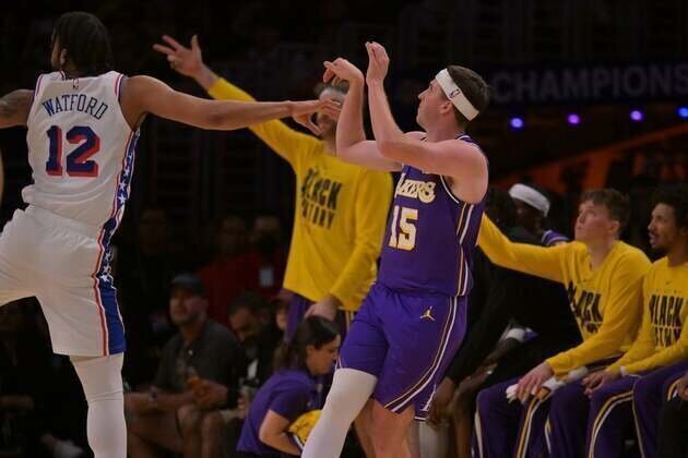 Lakers finally return home, beat 76ers but lose Luka Doncic