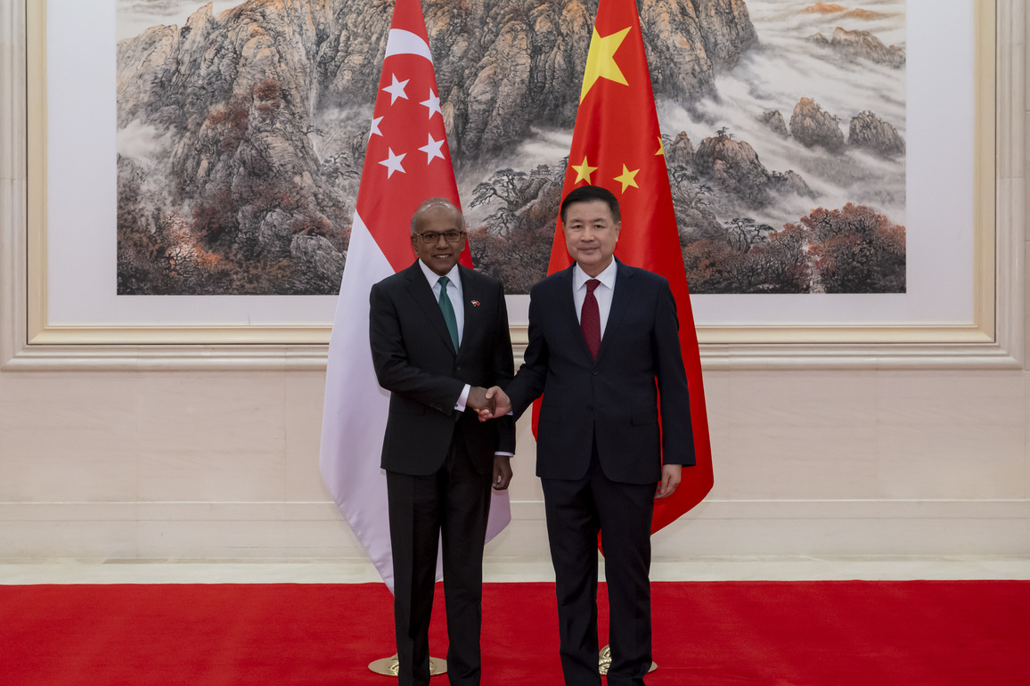 CHINA-BEIJING-WANG XIAOHONG-SINGAPORE-MEETING (CN)