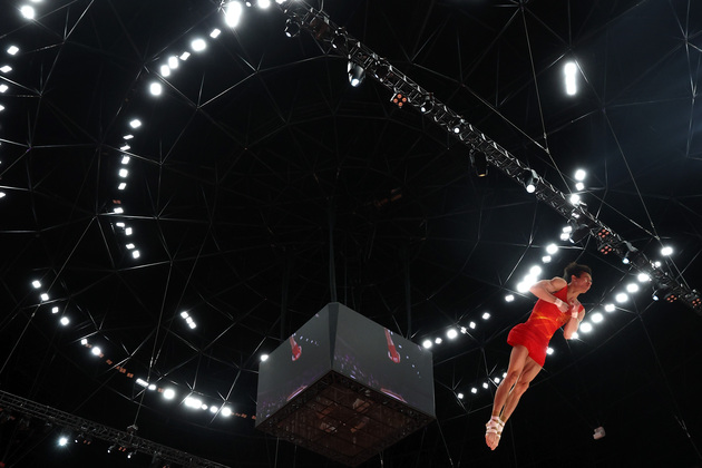 (SP)INDONESIA-JAKARTA-GYMNASTICS-WORLD CHAMPIONSHIPS-MEN'S VAULT