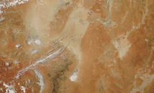 File photo: satellite imagery of acreage within the boundaries of Hexagon's Pedirka Desert project 