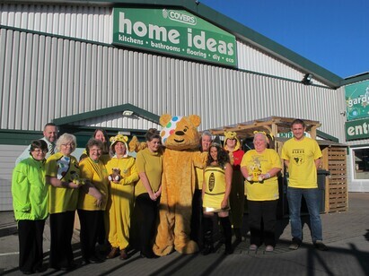 Chichester Builders Merchant goes yellow for Children in Need