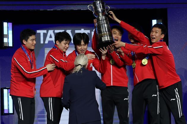 InPics|China defeated Japan in the men's final of the 2026 ITTF World Team Table Tennis Championships Finals