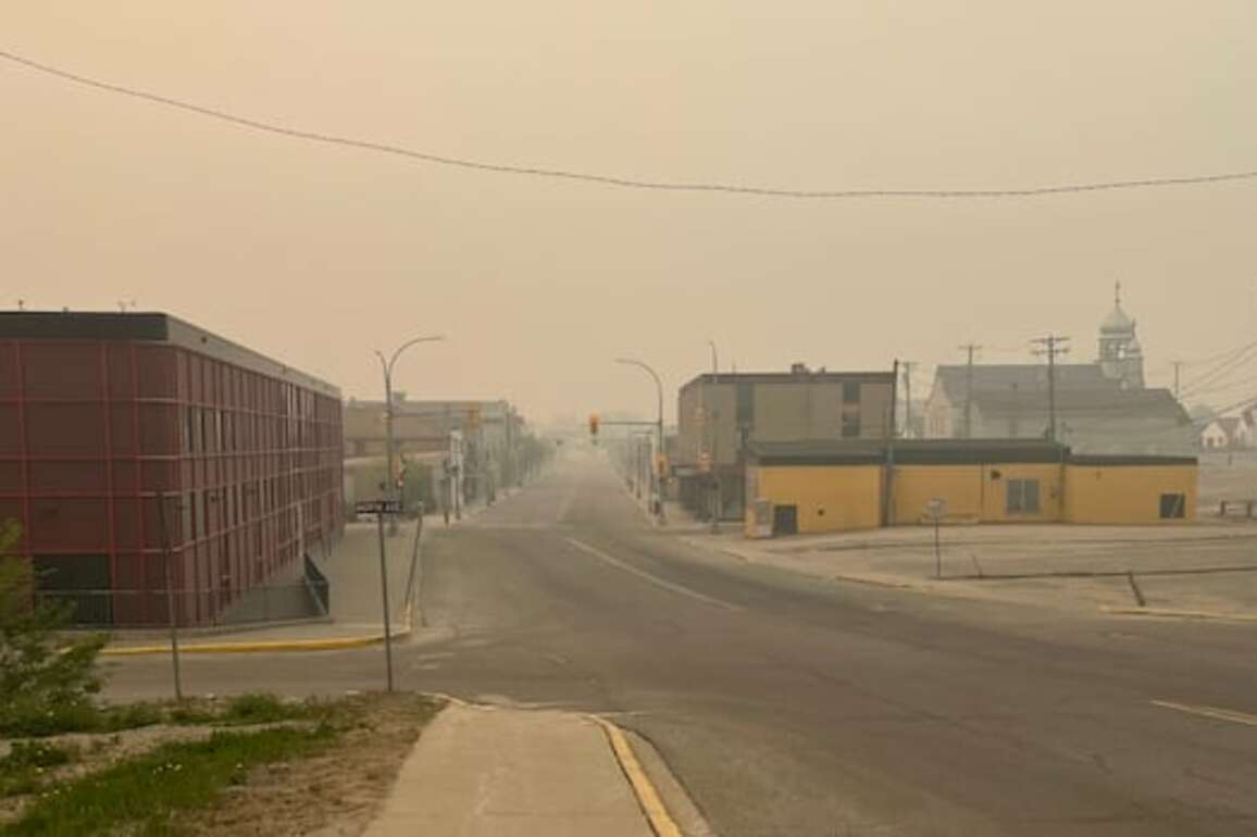 'Very eerie'- Evacuees describe Flin Flon sky engulfed by wildfire smoke