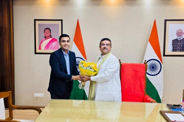 West Bengal CM Suvendu Adhikari meets Karan Adani
