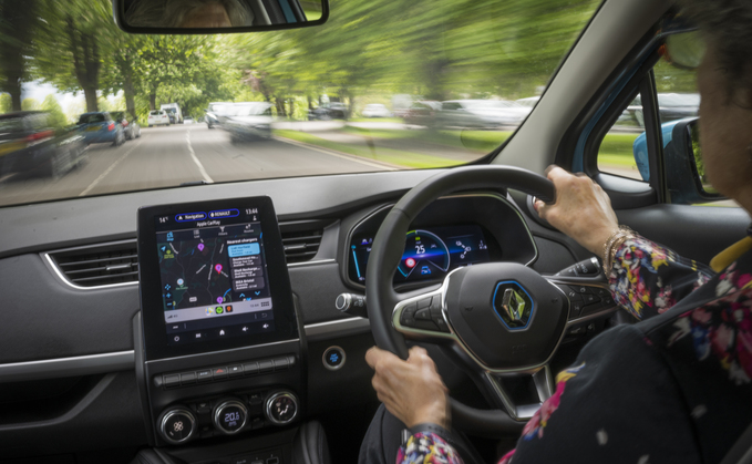 Zap-Map being used on Apple Car Play