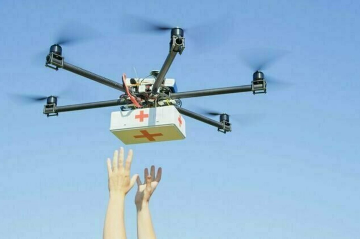 How a drone delivering medicine might just save your life
