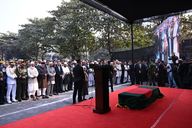 Bangladesh bids farewell to former PM Khaleda Zia as leaders pay their respects at her funeral