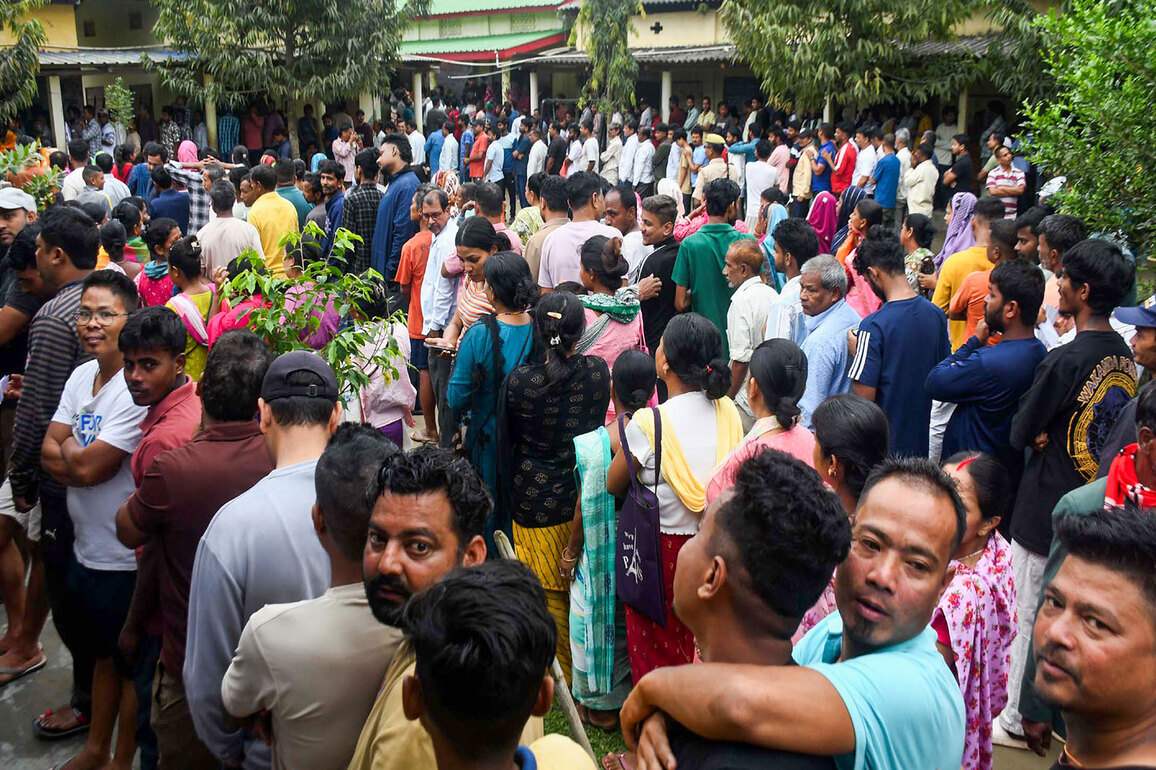 Assam sees over 75 pc polling till 4.30 pm; voter turnout 62.71 pc in Keralam, 72.40 in Puducherry