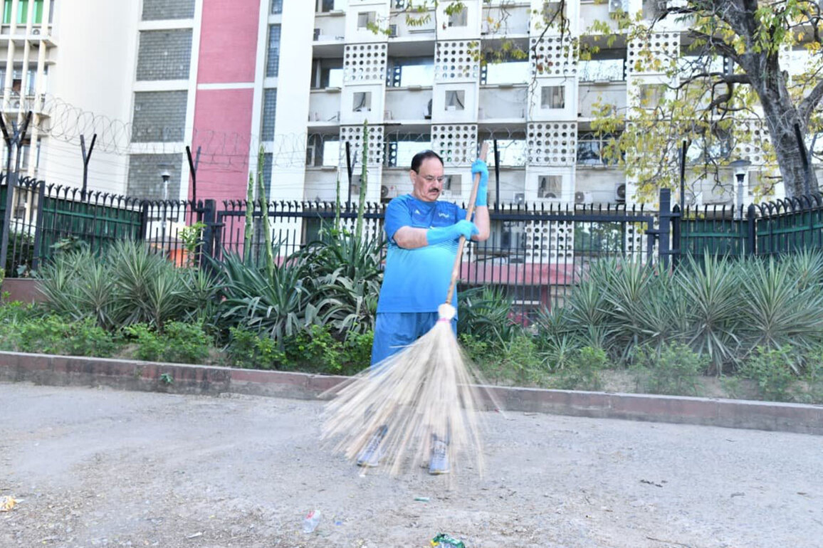 JP Nadda participates in 'Swachhta Hi Seva' campaign under 'Seva Pakhwada'