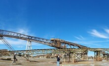 The above ground conveyors at the Endeavor site.