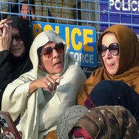 PTI leaders and Imran Khan's sisters denied meeting with him again, protest outside Adiala Jail