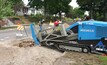 Michels Utility Services is using a Grundodrill 5X supplied by TT technologies to replace aging gas pipelines in the Lake Nokomis area in Minneapolis
