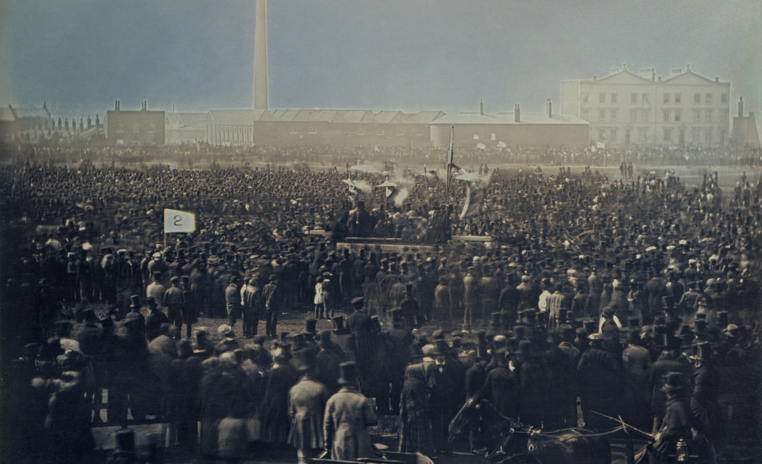 Chartist meeting on Kennington Common by William Edward Kilburn 1848