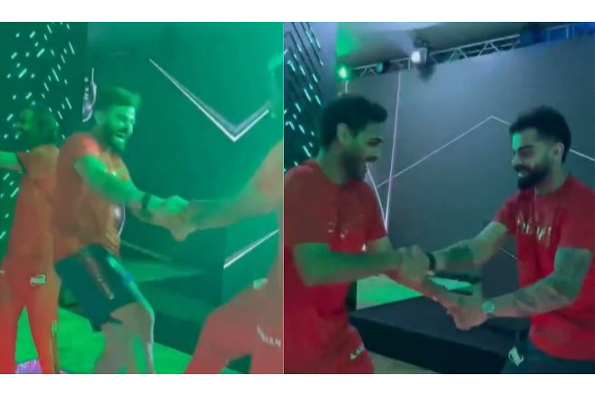 Virat Kohli drops epic "kikli boys" moment with RCB teammate Bhuvneshwar Kumar