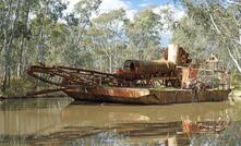 The Porcupine Flat plant is an historic region littered with relics from the past like this dredge and dragline.